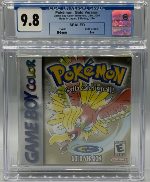 Pokemon Gold Version Nintendo Game Boy Color Sealed New CGC 9.8 A++